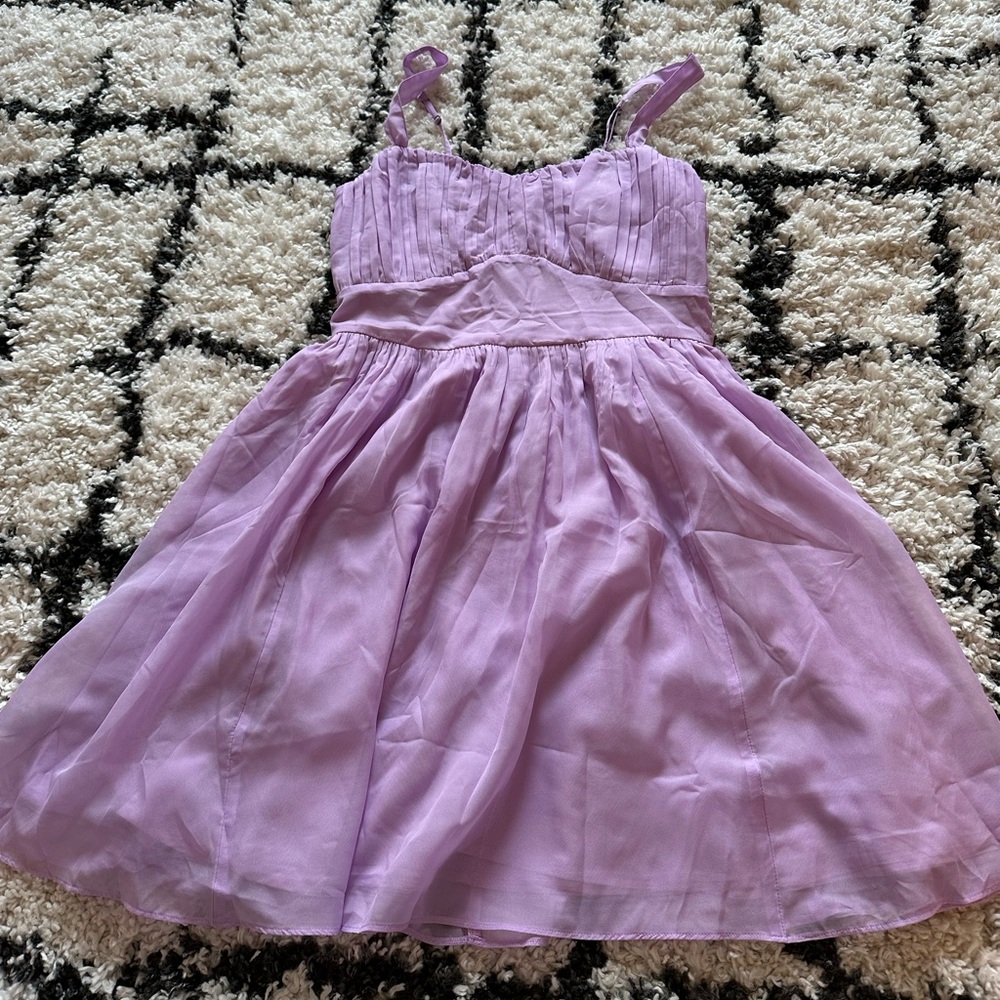Ruched chiffon Abercrombie dress